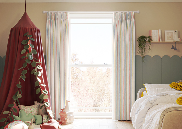 Vintage Stripe, Promenade - Made to Measure Curtains - Image 3